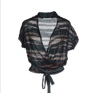 Gaudi wrap sweater top S